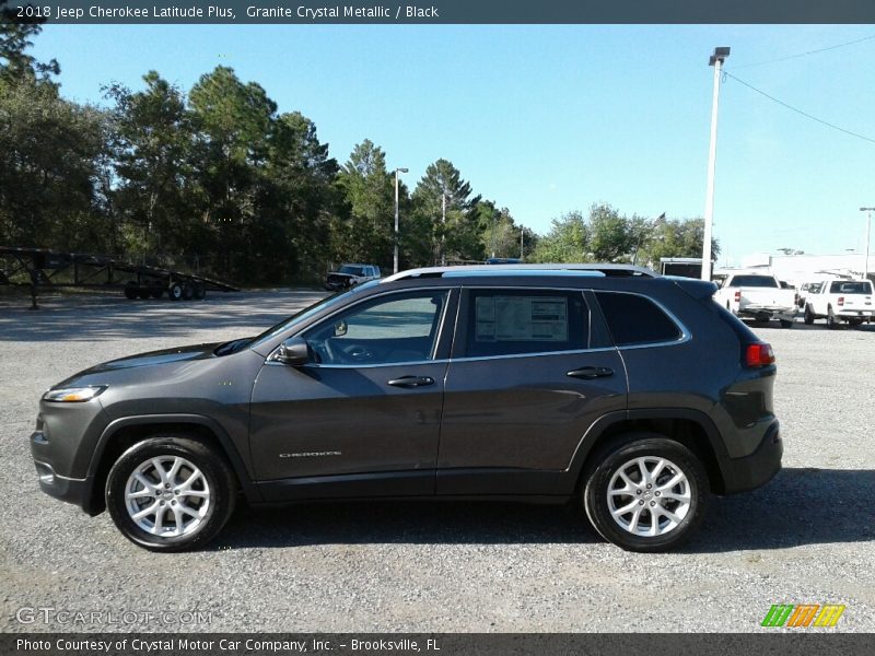 Granite Crystal Metallic / Black 2018 Jeep Cherokee Latitude Plus