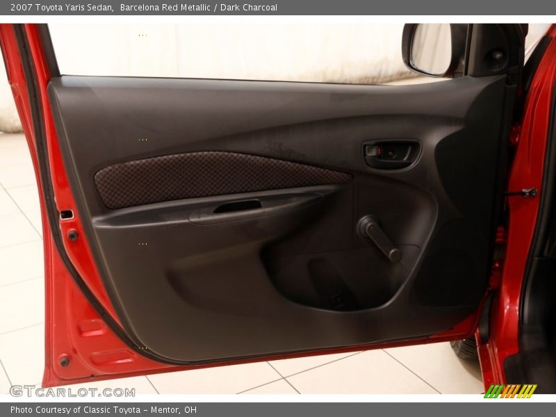 Barcelona Red Metallic / Dark Charcoal 2007 Toyota Yaris Sedan