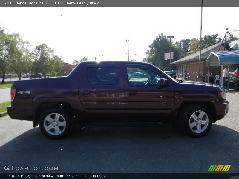 Dark Cherry Pearl / Black 2011 Honda Ridgeline RTL
