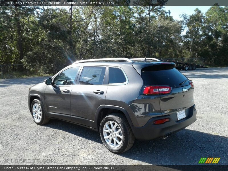 Granite Crystal Metallic / Black 2018 Jeep Cherokee Latitude Plus