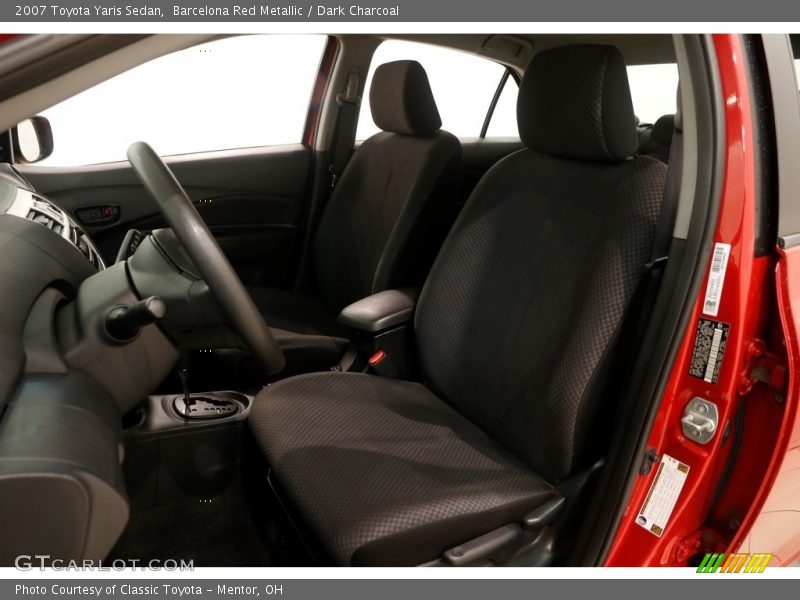 Barcelona Red Metallic / Dark Charcoal 2007 Toyota Yaris Sedan
