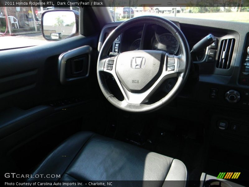Dark Cherry Pearl / Black 2011 Honda Ridgeline RTL