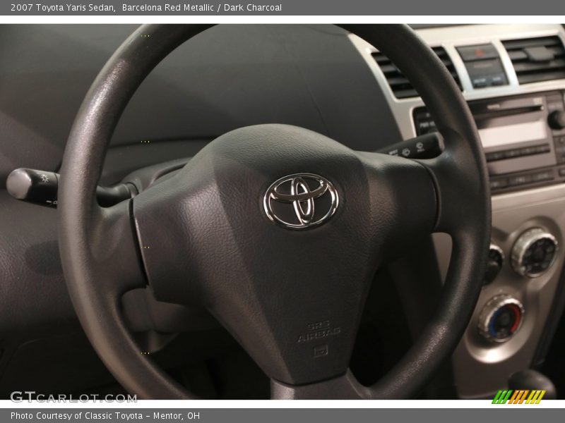 Barcelona Red Metallic / Dark Charcoal 2007 Toyota Yaris Sedan