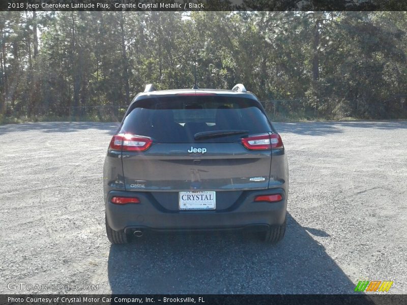 Granite Crystal Metallic / Black 2018 Jeep Cherokee Latitude Plus