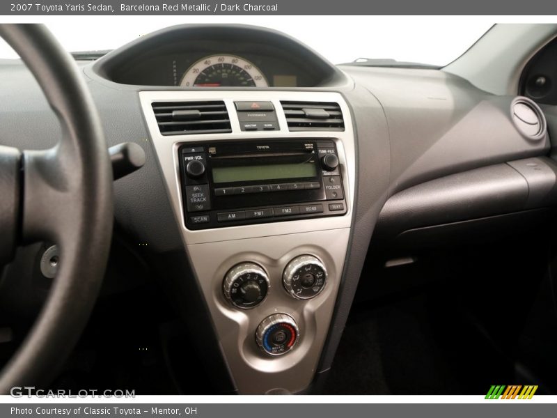 Barcelona Red Metallic / Dark Charcoal 2007 Toyota Yaris Sedan