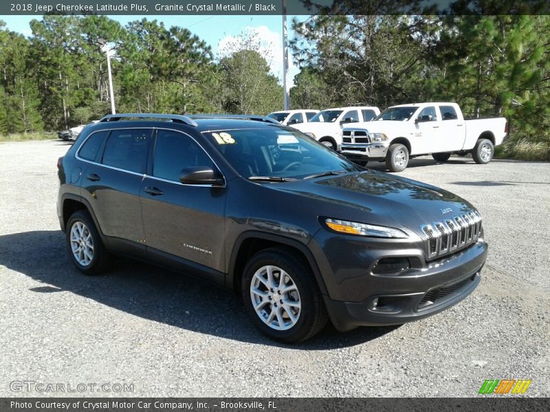 Granite Crystal Metallic / Black 2018 Jeep Cherokee Latitude Plus