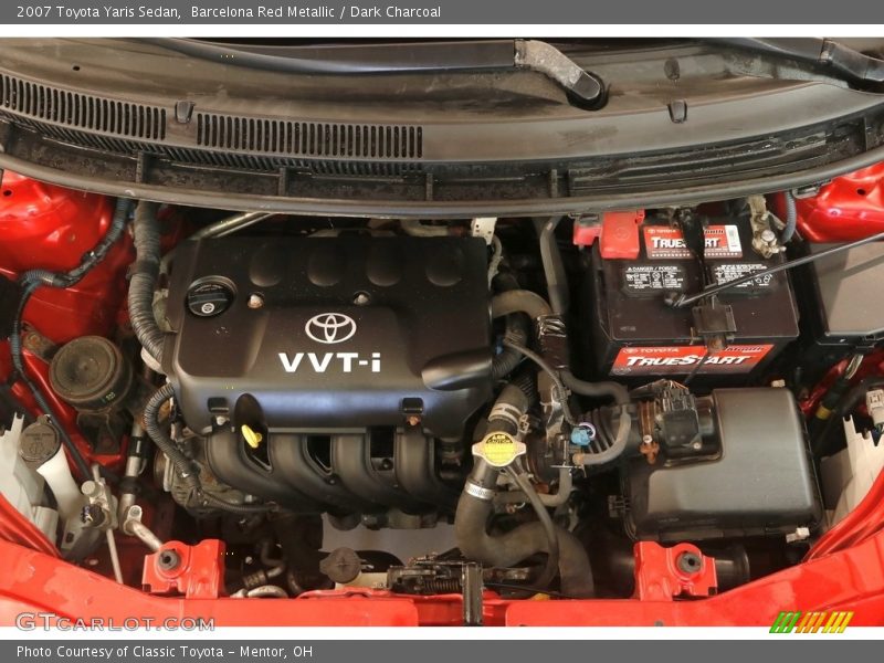 Barcelona Red Metallic / Dark Charcoal 2007 Toyota Yaris Sedan