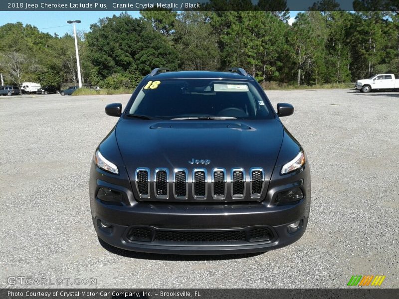 Granite Crystal Metallic / Black 2018 Jeep Cherokee Latitude Plus