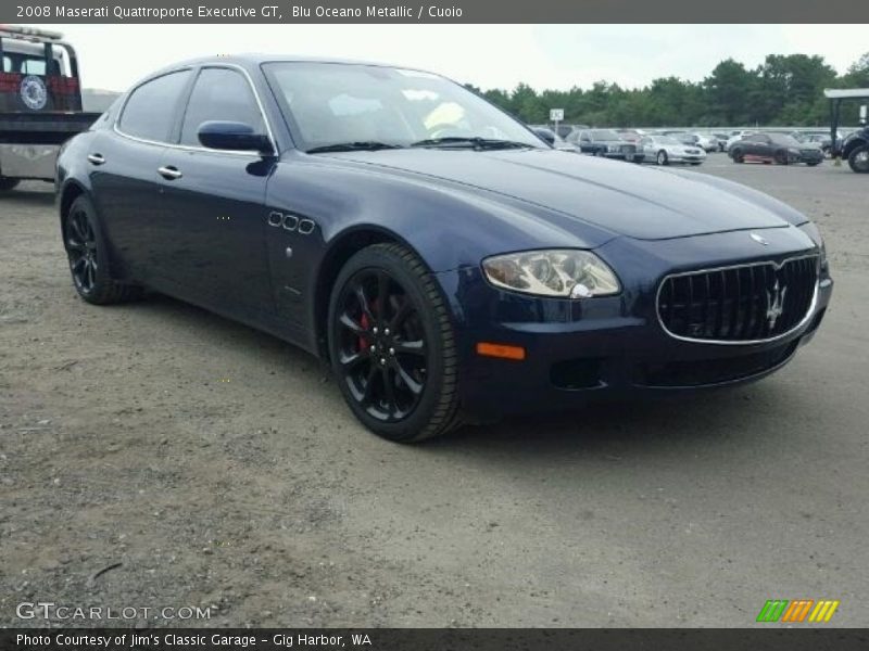 Blu Oceano Metallic / Cuoio 2008 Maserati Quattroporte Executive GT