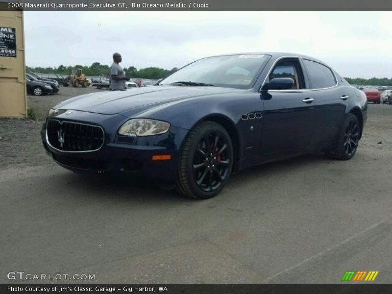 Blu Oceano Metallic / Cuoio 2008 Maserati Quattroporte Executive GT