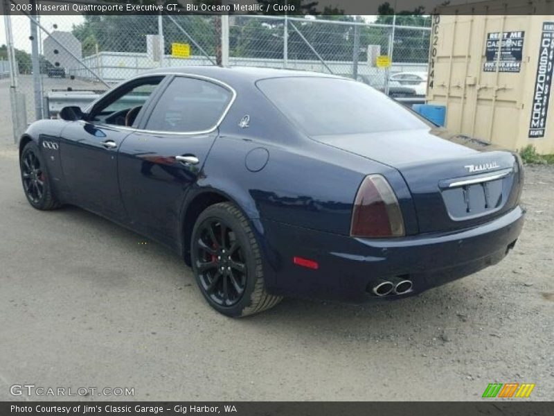 Blu Oceano Metallic / Cuoio 2008 Maserati Quattroporte Executive GT