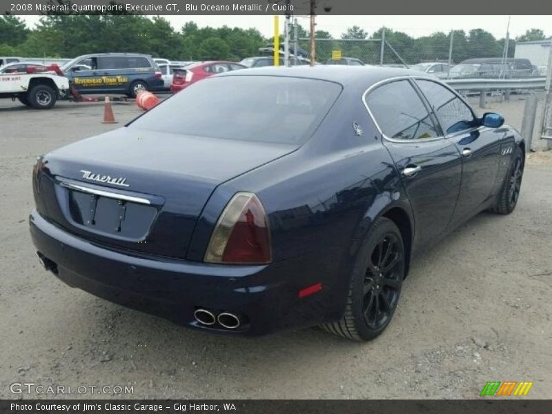 Blu Oceano Metallic / Cuoio 2008 Maserati Quattroporte Executive GT
