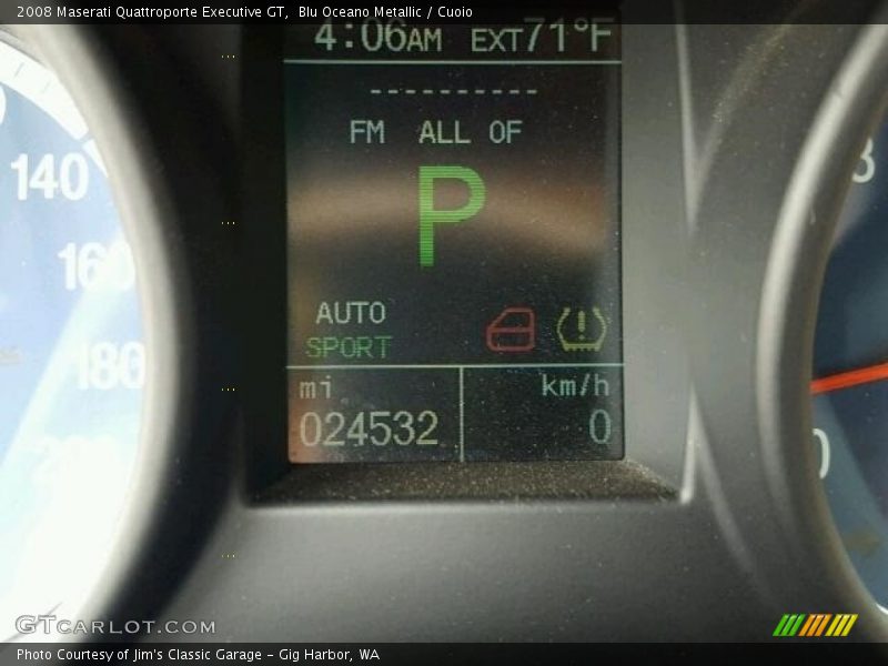 Blu Oceano Metallic / Cuoio 2008 Maserati Quattroporte Executive GT