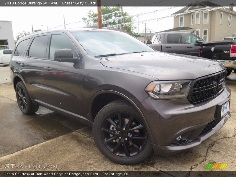 Bruiser Gray / Black 2018 Dodge Durango SXT AWD