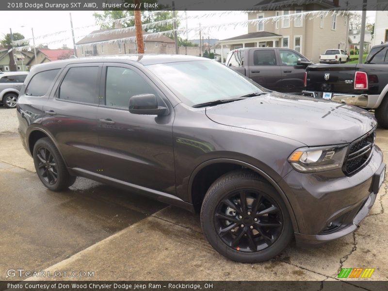 Bruiser Gray / Black 2018 Dodge Durango SXT AWD
