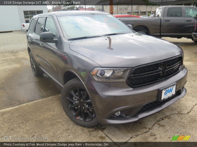 Bruiser Gray / Black 2018 Dodge Durango SXT AWD