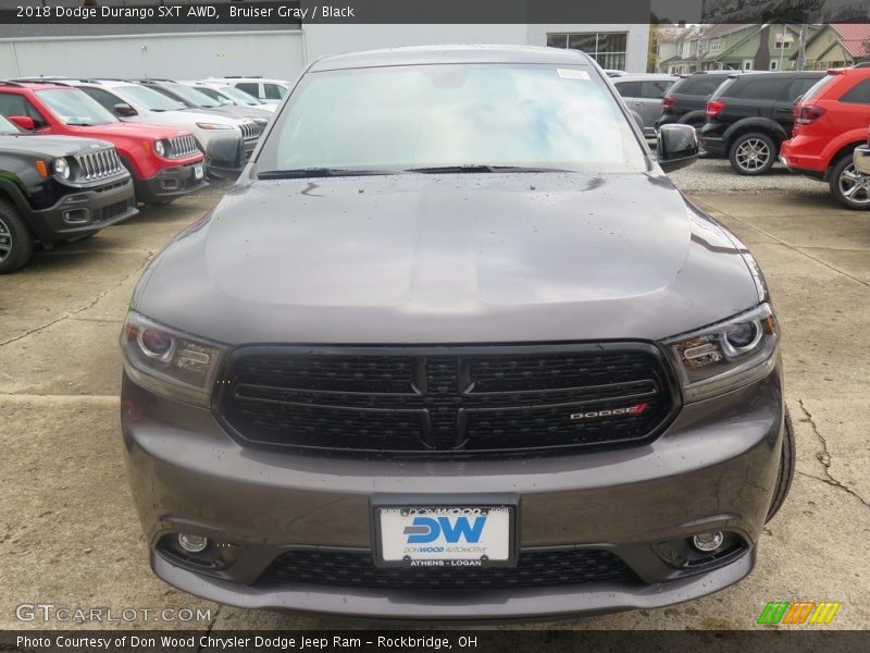 Bruiser Gray / Black 2018 Dodge Durango SXT AWD