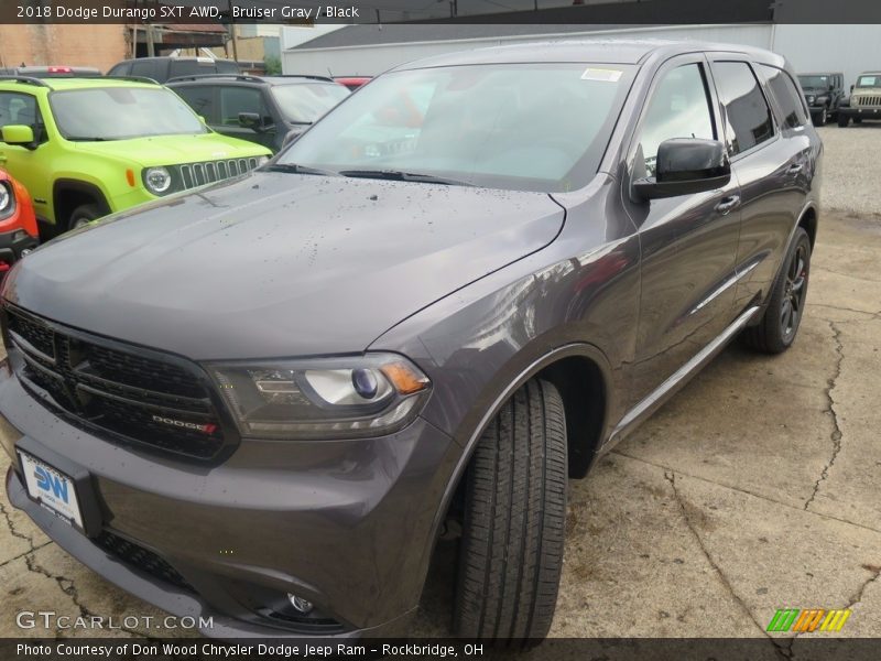 Bruiser Gray / Black 2018 Dodge Durango SXT AWD