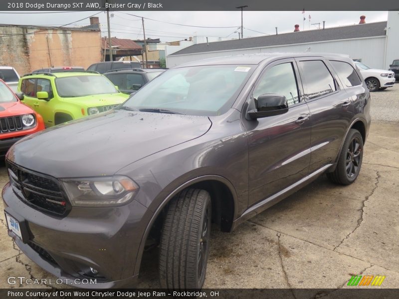 Bruiser Gray / Black 2018 Dodge Durango SXT AWD