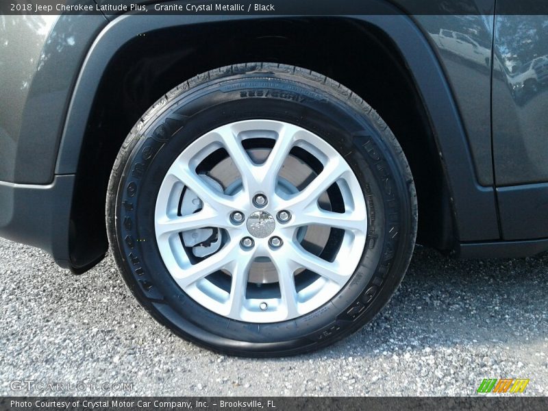 Granite Crystal Metallic / Black 2018 Jeep Cherokee Latitude Plus