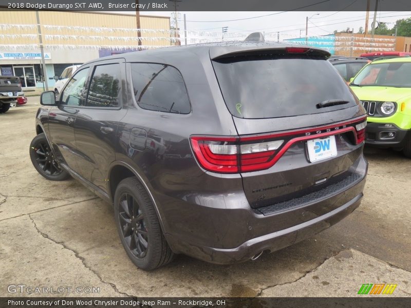 Bruiser Gray / Black 2018 Dodge Durango SXT AWD