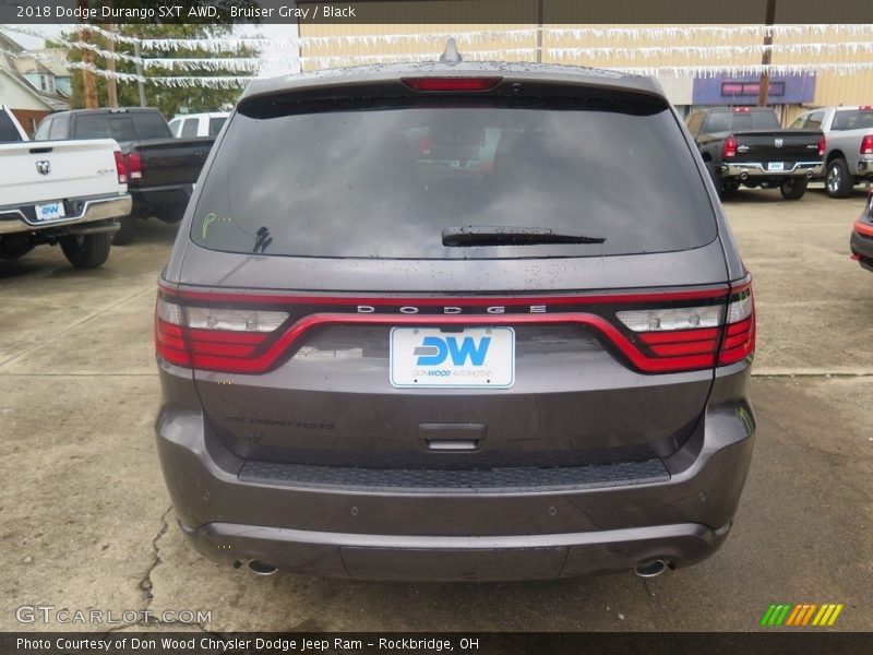 Bruiser Gray / Black 2018 Dodge Durango SXT AWD