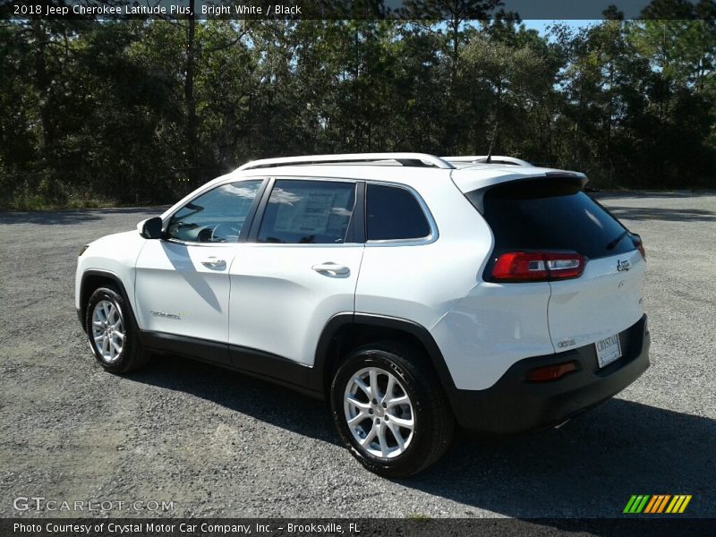 Bright White / Black 2018 Jeep Cherokee Latitude Plus