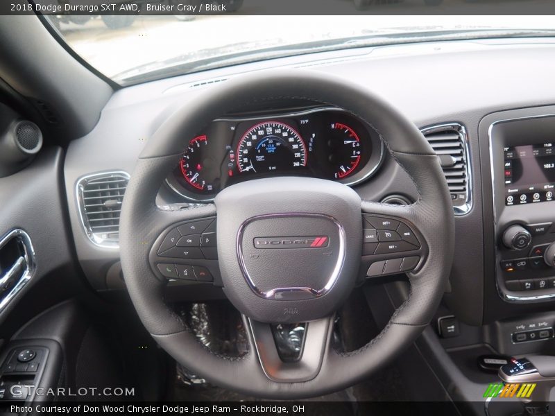 Bruiser Gray / Black 2018 Dodge Durango SXT AWD