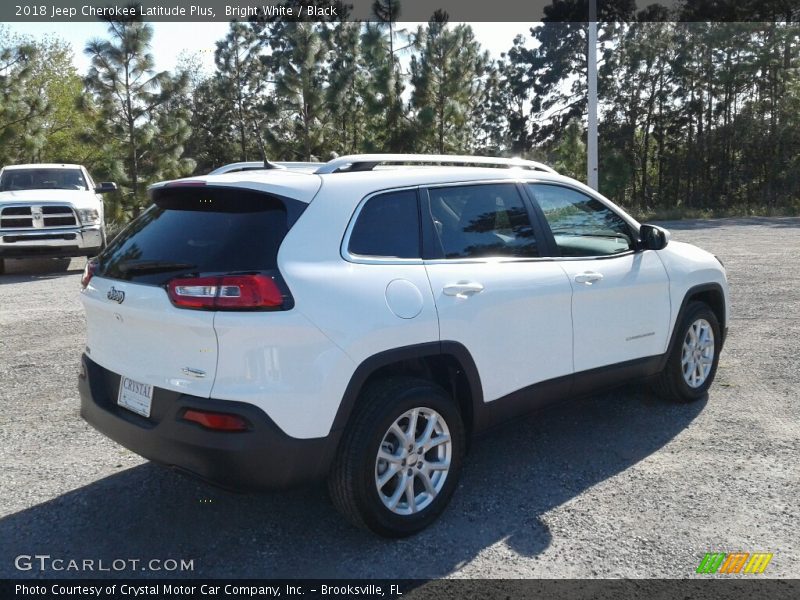 Bright White / Black 2018 Jeep Cherokee Latitude Plus