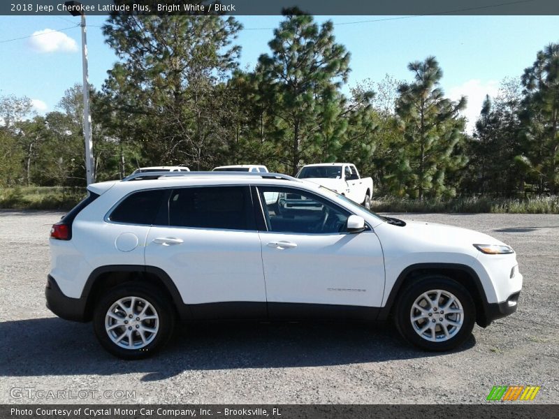 Bright White / Black 2018 Jeep Cherokee Latitude Plus