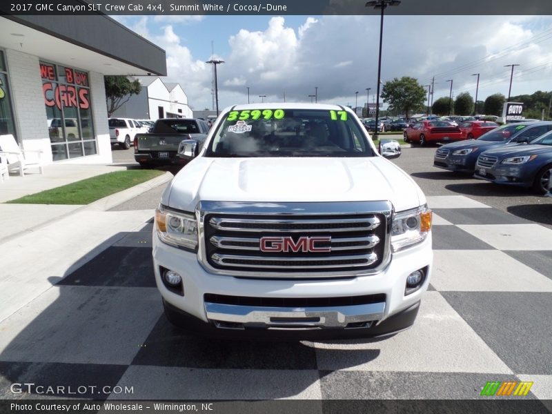 Summit White / Cocoa/­Dune 2017 GMC Canyon SLT Crew Cab 4x4