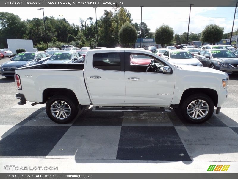 Summit White / Cocoa/­Dune 2017 GMC Canyon SLT Crew Cab 4x4