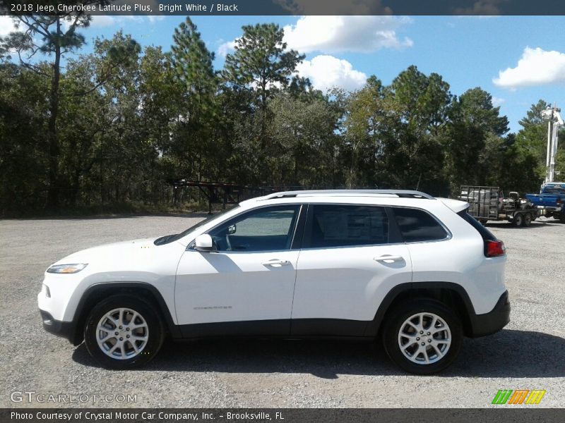 Bright White / Black 2018 Jeep Cherokee Latitude Plus