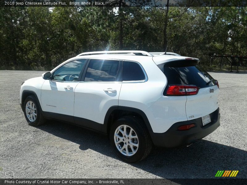 Bright White / Black 2018 Jeep Cherokee Latitude Plus