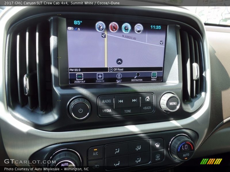 Summit White / Cocoa/­Dune 2017 GMC Canyon SLT Crew Cab 4x4