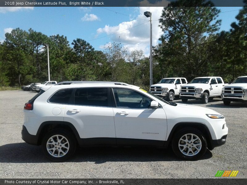 Bright White / Black 2018 Jeep Cherokee Latitude Plus
