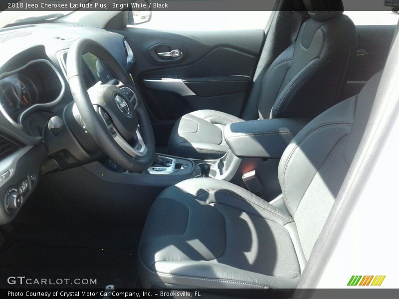 Bright White / Black 2018 Jeep Cherokee Latitude Plus