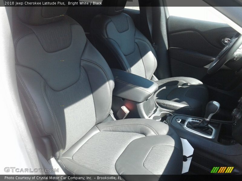 Bright White / Black 2018 Jeep Cherokee Latitude Plus
