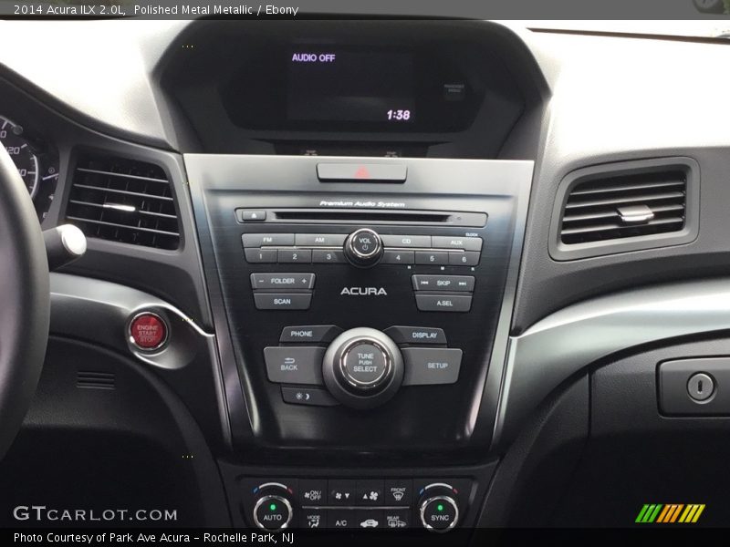 Polished Metal Metallic / Ebony 2014 Acura ILX 2.0L