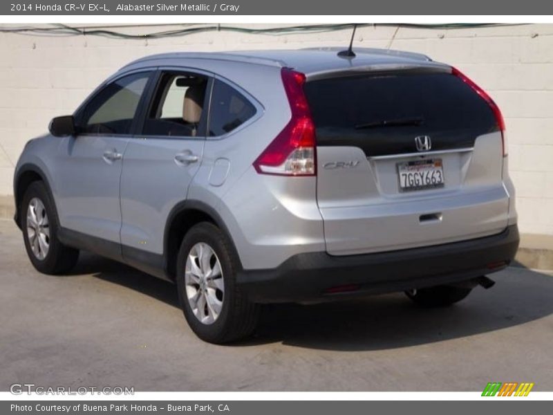 Alabaster Silver Metallic / Gray 2014 Honda CR-V EX-L