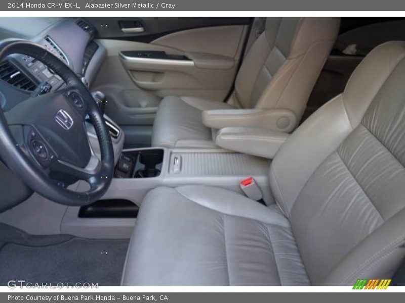 Alabaster Silver Metallic / Gray 2014 Honda CR-V EX-L