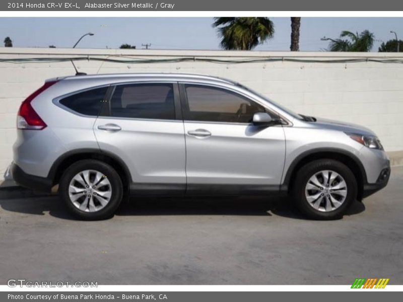 Alabaster Silver Metallic / Gray 2014 Honda CR-V EX-L