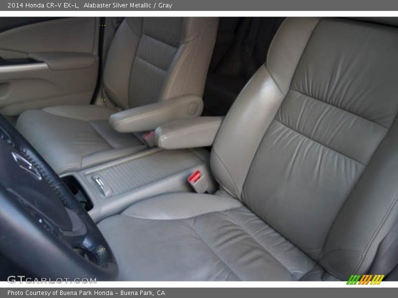 Alabaster Silver Metallic / Gray 2014 Honda CR-V EX-L