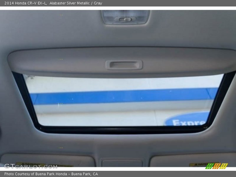 Alabaster Silver Metallic / Gray 2014 Honda CR-V EX-L
