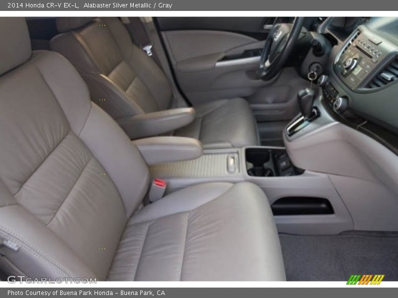 Alabaster Silver Metallic / Gray 2014 Honda CR-V EX-L