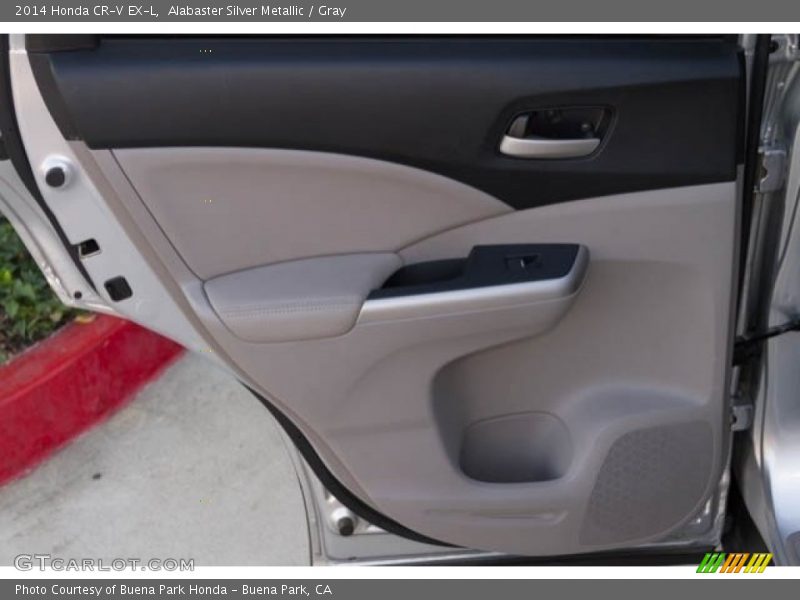 Alabaster Silver Metallic / Gray 2014 Honda CR-V EX-L