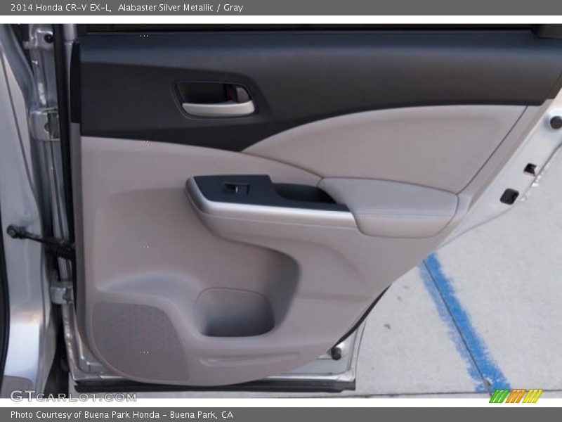 Alabaster Silver Metallic / Gray 2014 Honda CR-V EX-L