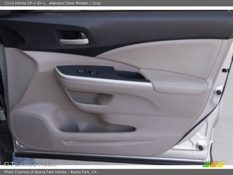 Alabaster Silver Metallic / Gray 2014 Honda CR-V EX-L