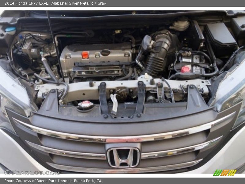 Alabaster Silver Metallic / Gray 2014 Honda CR-V EX-L