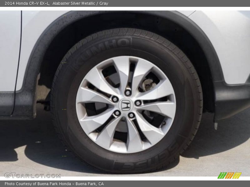 Alabaster Silver Metallic / Gray 2014 Honda CR-V EX-L